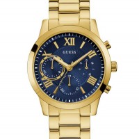 Женские Часы (Navy and Gold-Tone Chronograph Watch) 55412-01 Золото