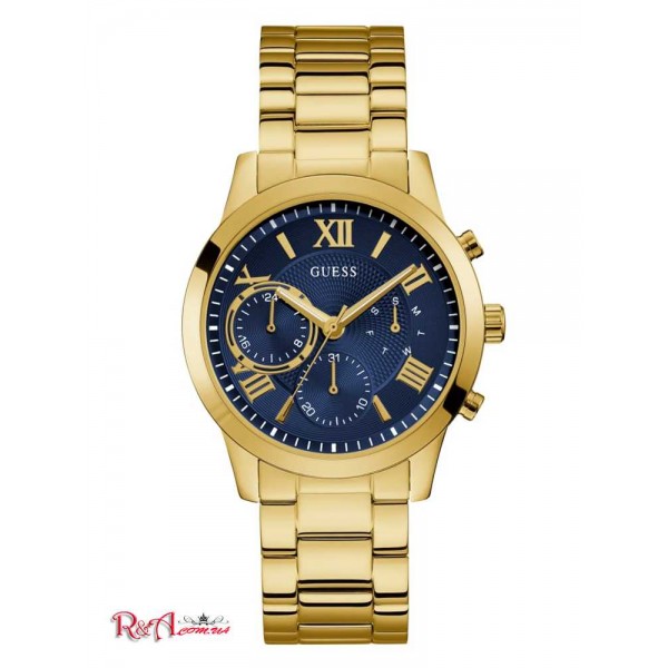 Женские Часы GUESS (Navy and Gold-Tone Chronograph Watch) 55412-01 Золото Женские Часы GUESS (Navy and Gold-Tone Chronograph Watch) 55412-01 Золото