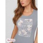 Жіноча Футболка GUESS Factory (Kace Mesh Floral Tee) 63302-01 Синій Currents