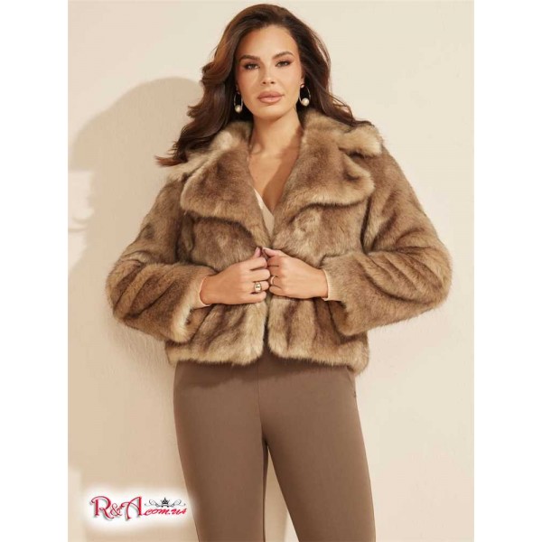 Женская Куртка MARCIANO (Gwenda Faux-Fur Jacket) 60562-01 Marfa Светлый Мульти