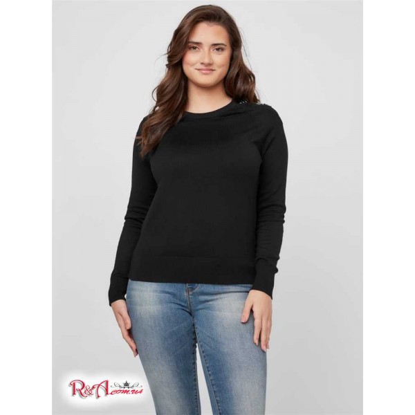 Жіночий Светр GUESS Factory (Kassandra Cold-Shoulder Sweater) 63362-01 Реактивний Чорний Жіночий Светр GUESS Factory (Kassandra Cold-Shoulder Sweater) 63362-01 Реактивний Чорний