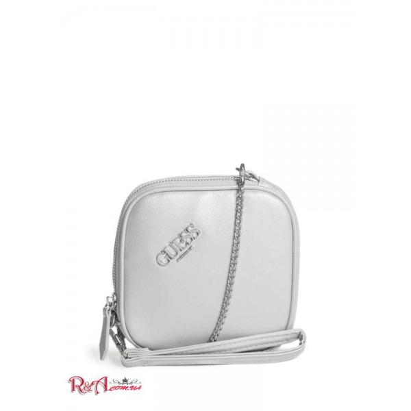 Женский Кошелек GUESS Factory (Jozy Wristlet Coin Pouch) 56752-01 Серебряный