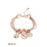 Жіночий Браслет GUESS Factory (Rose Gold-Tone Charm Bracelet) 63662-01 Рожевий Золото