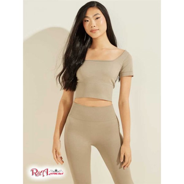 Жіночий Топ GUESS (Alma Seamless Crop Top) 59412-01 Impact Сірий