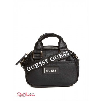 Жіноча Сумка Сетчел (Mini Faux-Leather Logo Satchel) 63582-01 Чорний