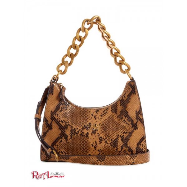 Женская Сумка Хобо GUESS (Tullia Python Hobo Bag) 59272-01 Tan Python