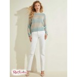 Жіночий Светр GUESS (Lorraine Stripe Alpaca-Blend Sweater) 58612-01 Wind Cloud And Синій Strip Жіночий Светр GUESS (Lorraine Stripe Alpaca-Blend Sweater) 58612-01 Wind Cloud And Синій Strip