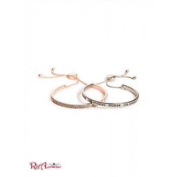 Жіночий Браслет (Logo Bangle Set) 63642-01 Срібло