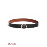 Жіночий Ремінь GUESS Factory (Round Triangle Logo Buckle Belt) 63572-01 Чорний
