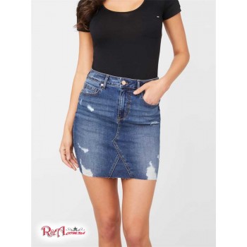 Жіноча Спідниця (Amber Denim Mini Skirt) 57102-01 Темний Destroy WПопелясто-Сірий