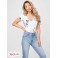 Жіночий Топ (Cerise Studded Split-Neck Top) 54062-01 Pure Білий Мульті