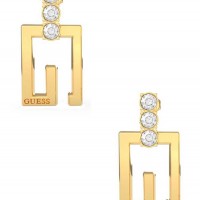 Жіноча Сережка (Gold-Tone Square G Logo Drop Earrings) 59822-01 Жовте Золото