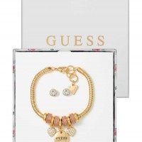 Женский Браслет (Gold-Tone Charm Bracelet Valentine's Box Set) 63672-01 Золото
