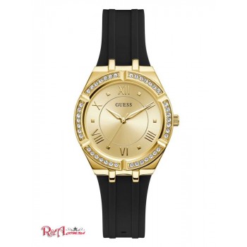 Жіночий Годинник (Gold-Tone and Black Analog Watch) 56233-01 Чорний