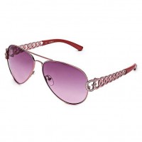 Женские Солнцезащитные Очки (Chain-Link Aviator Sunglasses) 63663-01 Розовое Золото