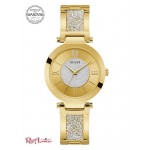 Жіночий Браслет GUESS (Gold-Tone Crystal Bangle Analog Watch) 55403-01 Золото