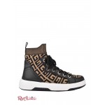 Женские Сникерсы GUESS (Manney Knit Logo High-Top Sneakers) 56113-01 Blmf