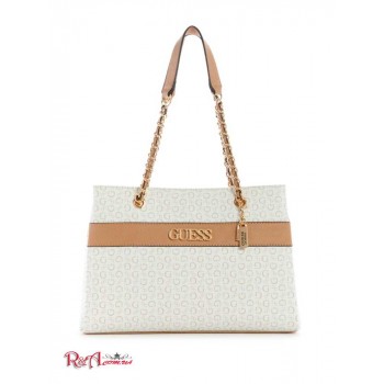 Жіноча Сумка Сетчел (Brooker Logo Satchel) 63703-01 Білий