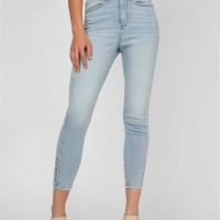 Жіночі Джинси (Yolandah Logo Super High-Rise Skinny Jeans) 57443-01 Світлий WПопелясто-Сірий