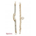 Жіночий Браслет GUESS Factory (Gold-Tone Mesh ID Bracelet) 63613-01 Срібло