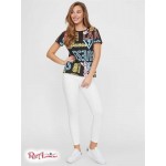 Жіноча Футболка GUESS Factory (Grady Logo Tee) 63333-01 Реактивний Чорний