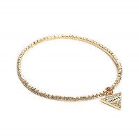 Женский Браслет (Gold-Tone Rhinestone Triangle Stretch Bracelet) 64173-01 Золото