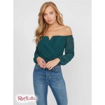 Женское Боди GUESS Factory (Kaitlynn Off-The-Shoulder Bodysuit) 63283-01 Темный Jade