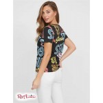 Жіноча Футболка GUESS Factory (Grady Logo Tee) 63333-01 Реактивний Чорний