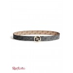 Жіночий Ремінь GUESS (Reversible Quattro G Signature Belt) 64583-01 Коричневий / Чорний