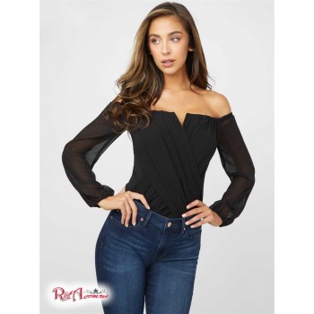 Жіноче Боді (Kaitlynn Off-The-Shoulder Bodysuit) 54513-01 Реактивний Чорний