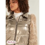 Женская Куртка GUESS (Fabrizia Contrast Puffer Jacket) 58843-01 Бронзовый Мульти