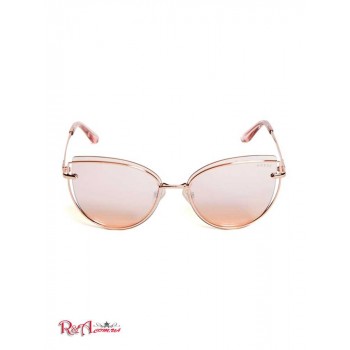 Жіночі Сонцезахисні Окуляри (Wired Cat Eye Sunglasses) 42733-01 Троянда Золотий