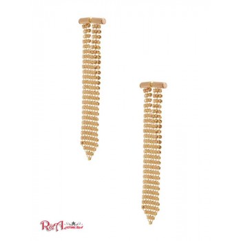 Женская Сережка (14KT Plated Chainmail Earring) 64633-01 Золото