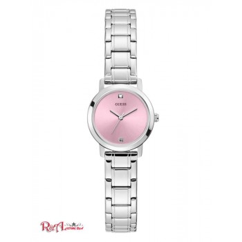 Жіночий Годинник (Silver-Tone And Pink Diamond Analog Watch) 56193-01 Multi