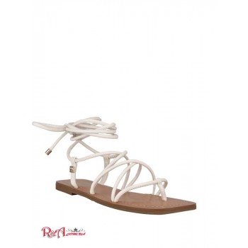 Жіночий Сандалі (Cristen Lace-Up Flat Sandals) 59973-01 Білий