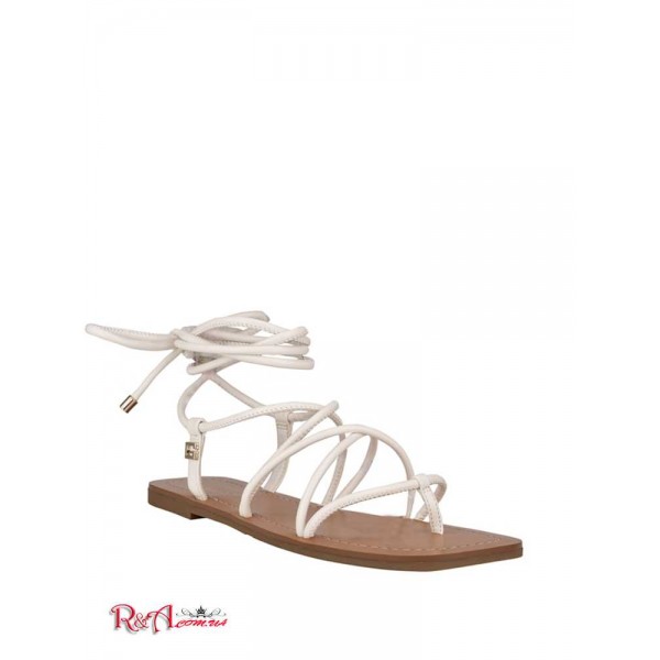 Женские Сандалии GUESS (Cristen Lace-Up Flat Sandals) 59973-01 Белый