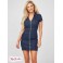 Женское Платье (Nalani Zip-Front Denim Dress) 57683-01 Темная Стирка