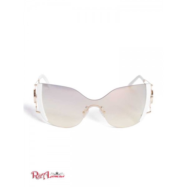 Женские Солнцезащитные Очки GUESS (Mirrored Rimless Cateye Sunglasses) 42713-01 Белый