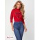 Женский Свитер (Pamela Mesh Mock-Neck Sweater) 54483-01 Красный Cherry