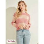 Женский Свитер GUESS (Lorraine Stripe Alpaca-Blend Sweater) 58613-01 Pretty In Розовый And Лососевый
