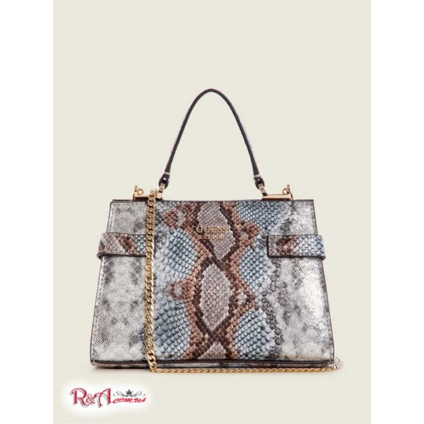 Жіноча Сумка Сетчел GUESS (Moxie Mini Satchel) 64843-01 Металевий Python Жіноча Сумка Сетчел GUESS (Moxie Mini Satchel) 64843-01 Металевий Python