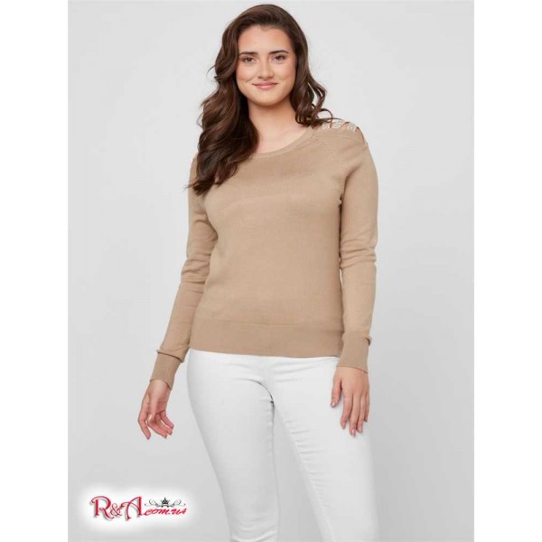 Жіночий Светр GUESS Factory (Kassandra Cold-Shoulder Sweater) 63363-01 Desert Mud Жіночий Светр GUESS Factory (Kassandra Cold-Shoulder Sweater) 63363-01 Desert Mud