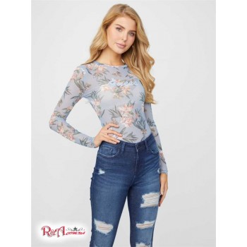 Женский Топ (Wylder Floral Mesh Top) 63453-01 Синие Токи Multi