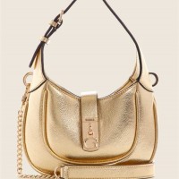 Жіноча Сумка Хобо (Maimie Metallic Mini Hobo Bag) 64933-01 Золото