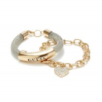 Жіночий Браслет (Gold-Tone Mesh ID Bracelet) 63613-01 Срібло