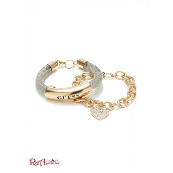 Жіночий Браслет (Gold-Tone Mesh ID Bracelet) 63613-01 Срібло