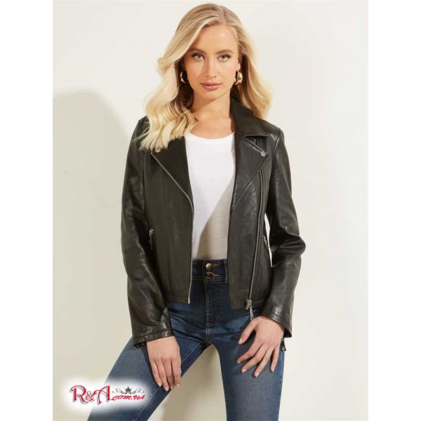 Жіноча Куртка GUESS (Leather Moto Jacket) 55203-01 Jet Black Multi Жіноча Куртка GUESS (Leather Moto Jacket) 55203-01 Jet Black Multi