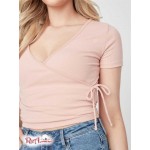 Жіночий Топ GUESS Factory (Jada Wrap Top) 63173-01 Персиковий Пісок