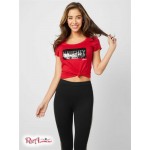 Женская Футболка GUESS Factory (Naughty or Nice Tee) 54263-01 Регби Красный