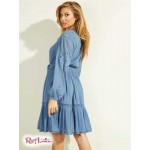 Жіноче Сукня GUESS (Arita Belted Gauze Dress) 58693-01 Nordic Sea Мульті